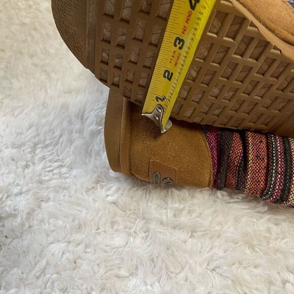 KOOLABURRA MYKA CHESTNUT SUEDE TRIBAL KILIM BOHO BOOTS SZ 5 - Picture 12 of 12